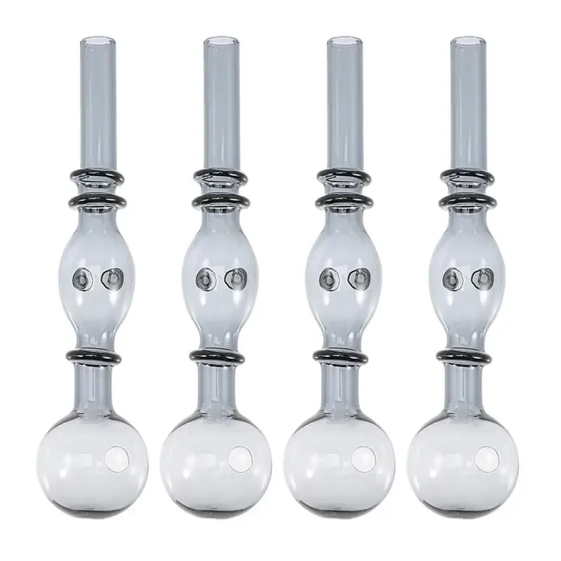 

4pcs Glass Oil Lamp Burner High Borosilicate Lamp Burner Oil Burner Glass Pipe Heat Resistant Glass Oil Lantern Glass Cover