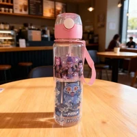 Gobelet à paille 700 ml en plastique, motif dessin animé K-POP Witch Hunt, grande capacité, portable et mignon, pour enfants 6