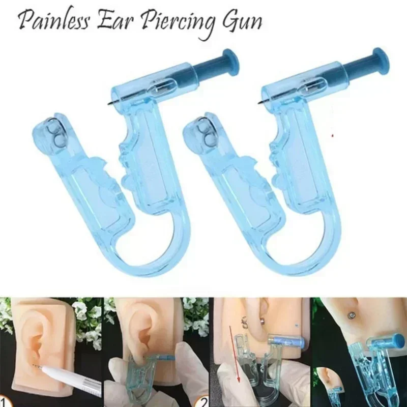 Disposable Ear Piercing Gun Kit With Rack Healthy Safety Earring Nose Piercer Tool Machine Sterile Body Jewelry No Inflammation