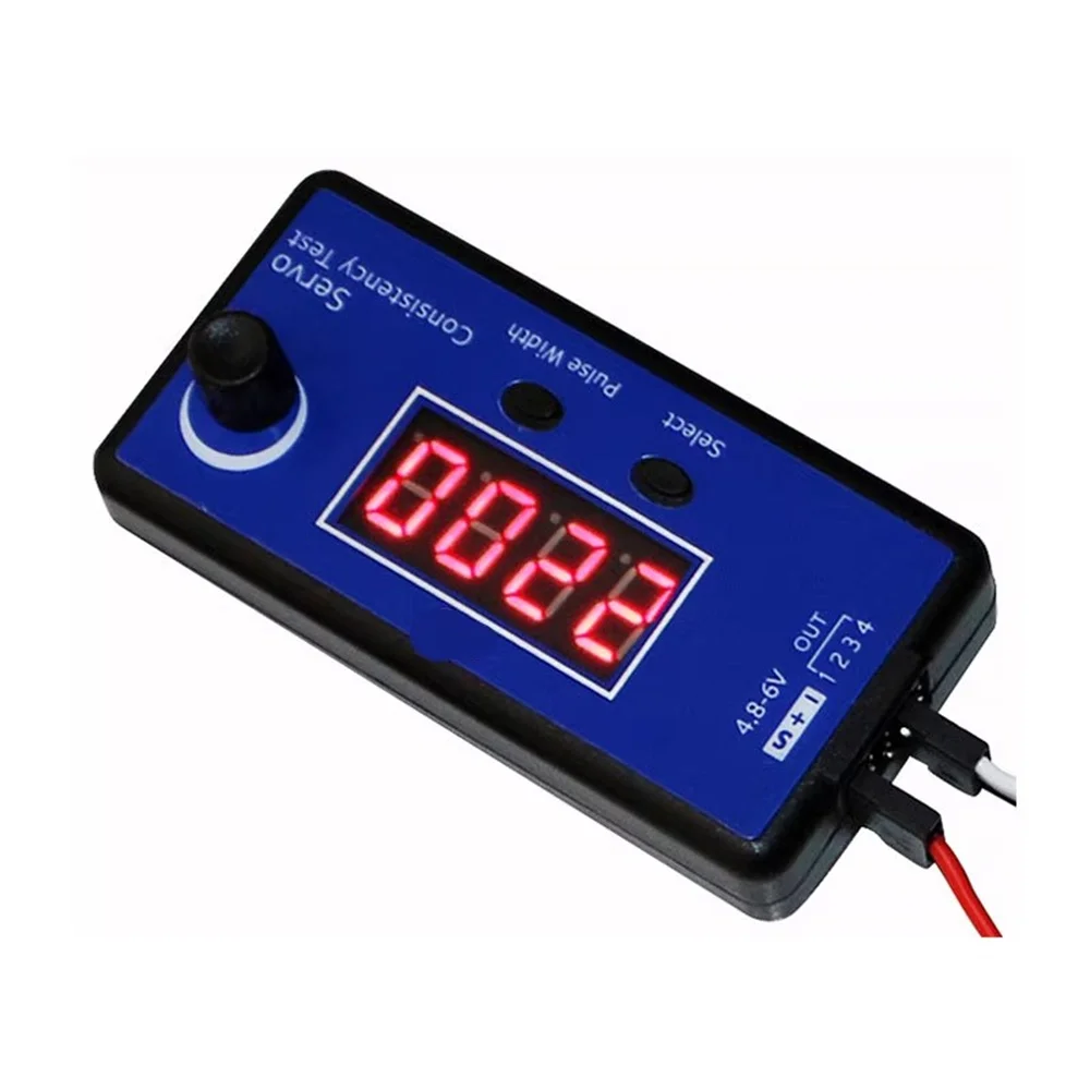 Testeur de Servo RC 1-4S pour Servo Numérique ESC, Bleu