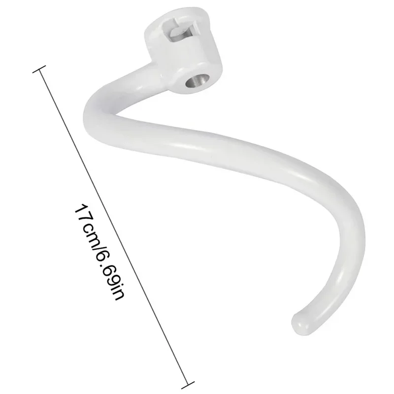 Coated Dough Hook Attachment for KitchenAid Stand Mixer Bowl Spiral Coated Metal Dough Hook for KV25 Series