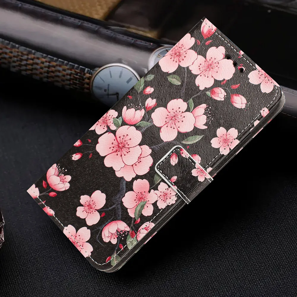 Aesthetic Leather Phone Case with Card Pocket Wallet Cover