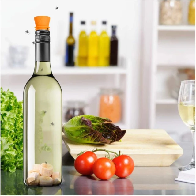 1Dcs Gyümölcslégy Csapdák A Konyhához Rugalmas Csapda Beltéri Ház Légy Gyakorlati Rovarok Csapdába Ejtőcsatlakozók Otthon - Image 5