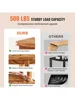 Corner Teak Shower Bench, 18.5 Height, 15.5 Radius, 500 lbs., with Storage Shelf, for Indoor and Outdoor Showers Shower stool 3