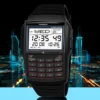 Men & Women Student Watches Vintage Creative Design Calculator Watch Date Calculation Digital Electronic Small Square Watch 4