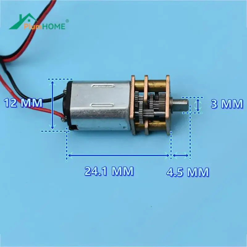 1 шт. DC 3В-6В 5В 28об/мин редуктор медленной скорости Micro Mini N20 полностью металлический фотоэлемент