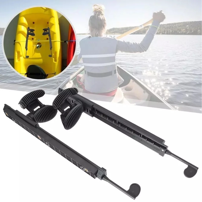 Kayaks Adjustable Footbrace Canoes Kayaks Footrest Foot Peg Brace Outdoor Rowing Pedal for Inflatable Boats