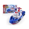 Baby Electric Marine Rescue Boat Toy Fire-fighting Boat Speedboat Toy with Light and Sound Light Up Toys for Kids Swimming 6