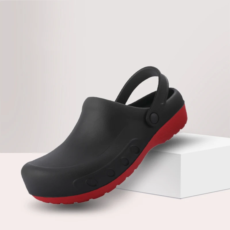 Garden Shoes Men, Chef Clogs, Kitchen Shoes, EVA Injection, Anti-Slip Outsole, Waterproof Sandal, Big Sizes 36-49
