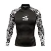 New Men's Swimsuit Rash Guard Long Sleeve Surfing Shirt UPF 50 Swimwear All Time T-Shirt Sportwear Surf Diving Clothes Rashguard 1