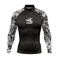 New Men's Swimsuit Rash Guard Long Sleeve Surfing Shirt UPF 50 Swimwear All Time T-Shirt Sportwear Surf Diving Clothes Rashguard 1