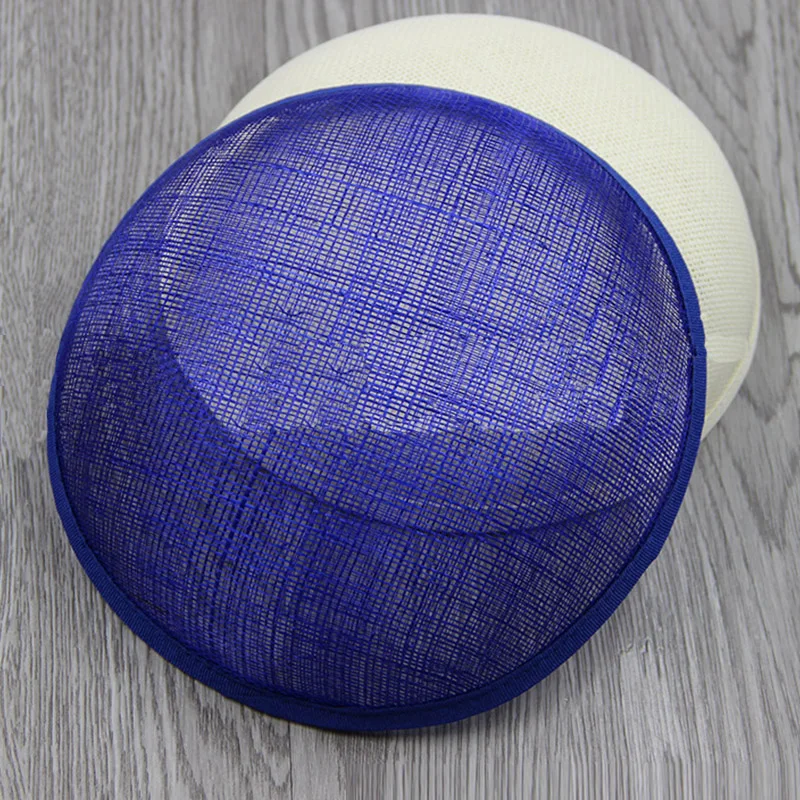 Mode Frauen Sinamay Milli nery DIY Hut Fascinator Hut Basis Runde freie Größe Hochzeit Abendessen Geburtstags feier 18cm – Detail 5