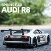 1:32 AUDI R8 Le Mans Alloy Racing Car Model Diecast & Toy Vehicles Metal Toy Car Model Sound and Light Collection Toy Gift 1