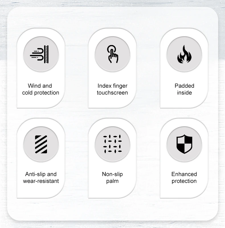 Description Picture 3 of itemINBIKE Winter Cycling Gloves Men Touch Screen Padded Road Bike Gloves Anti-Slip Warm Bicycle Gloves for Riding Biking MTB Gloves