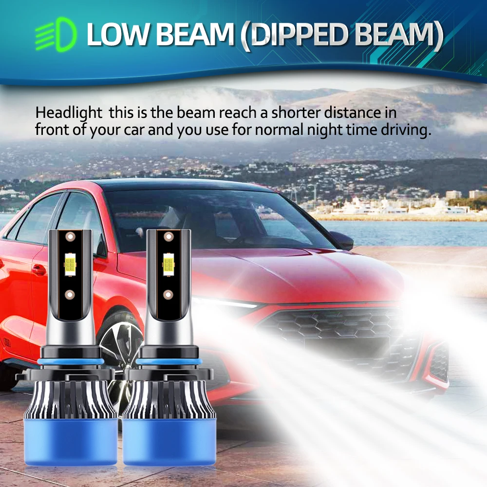 LED 자동차 헤드라이트 전구, 자동차 안개 밝은 전구, 쉐보레 블레이저 1995 1996 1997 1998 1999 2000 2001 2002 2003 2004 2005, 15000LM