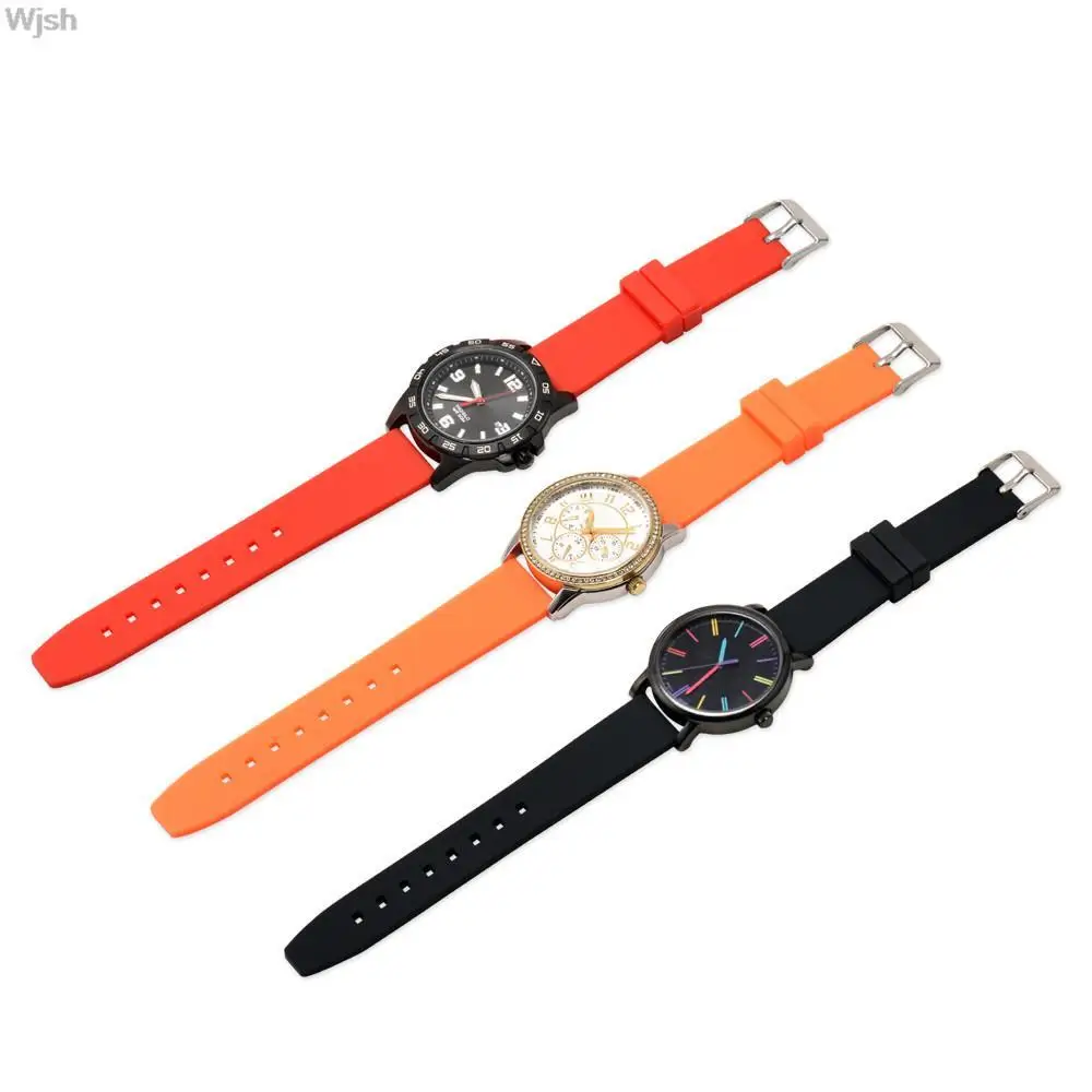 Silicone Sport Waterproof Watch Band - Soft Rubber Wrist Strap Bracelet Accessories