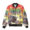 CAVVING 3D Printed  Plant Vs Zombie Zipper Bomber Jackets Men Overcoat Mens Coat Zip Up Jackets for Women/Men  J01 2
