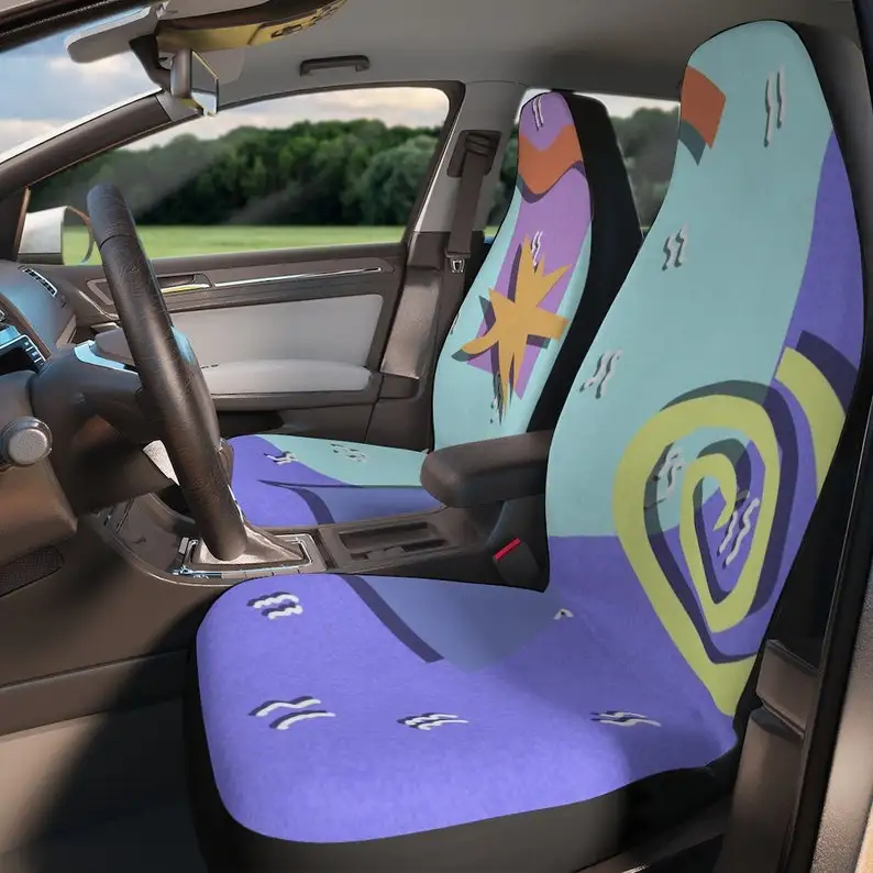 

90s Saved By The Bell Print Polyester Car Seat Covers