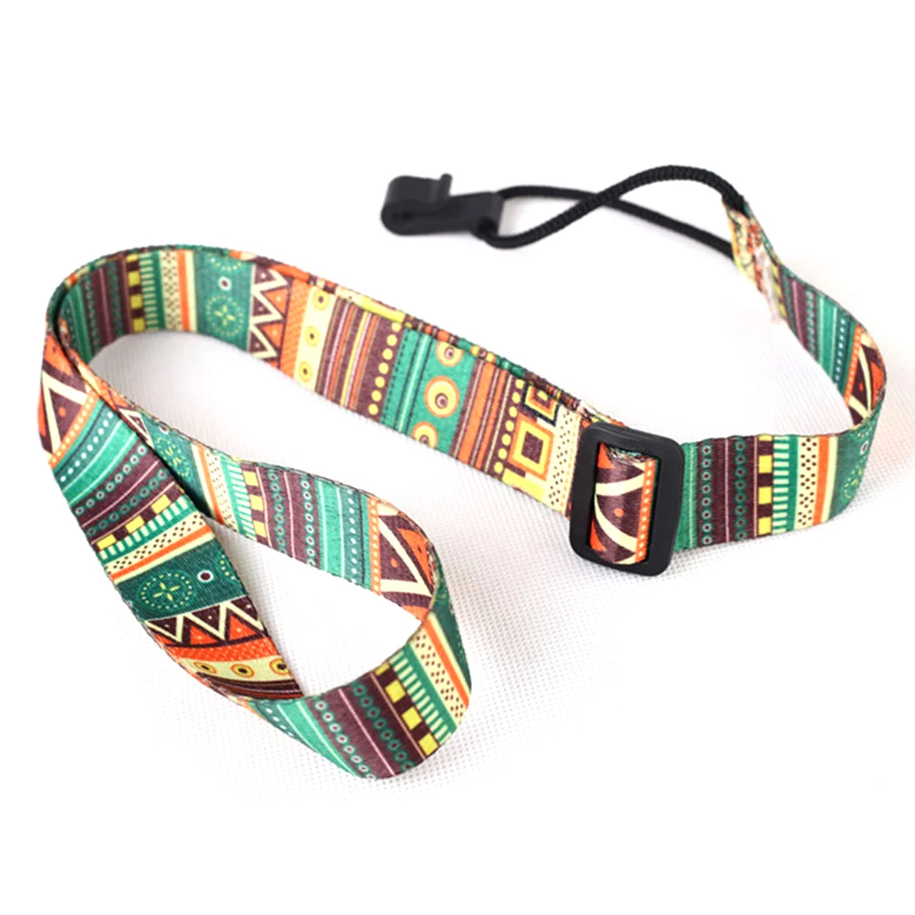 

Guitar Strap Adjustable Nylon Hook Strap, Colorful Vivid Hawaiian Style Ukulele Guitar Strap