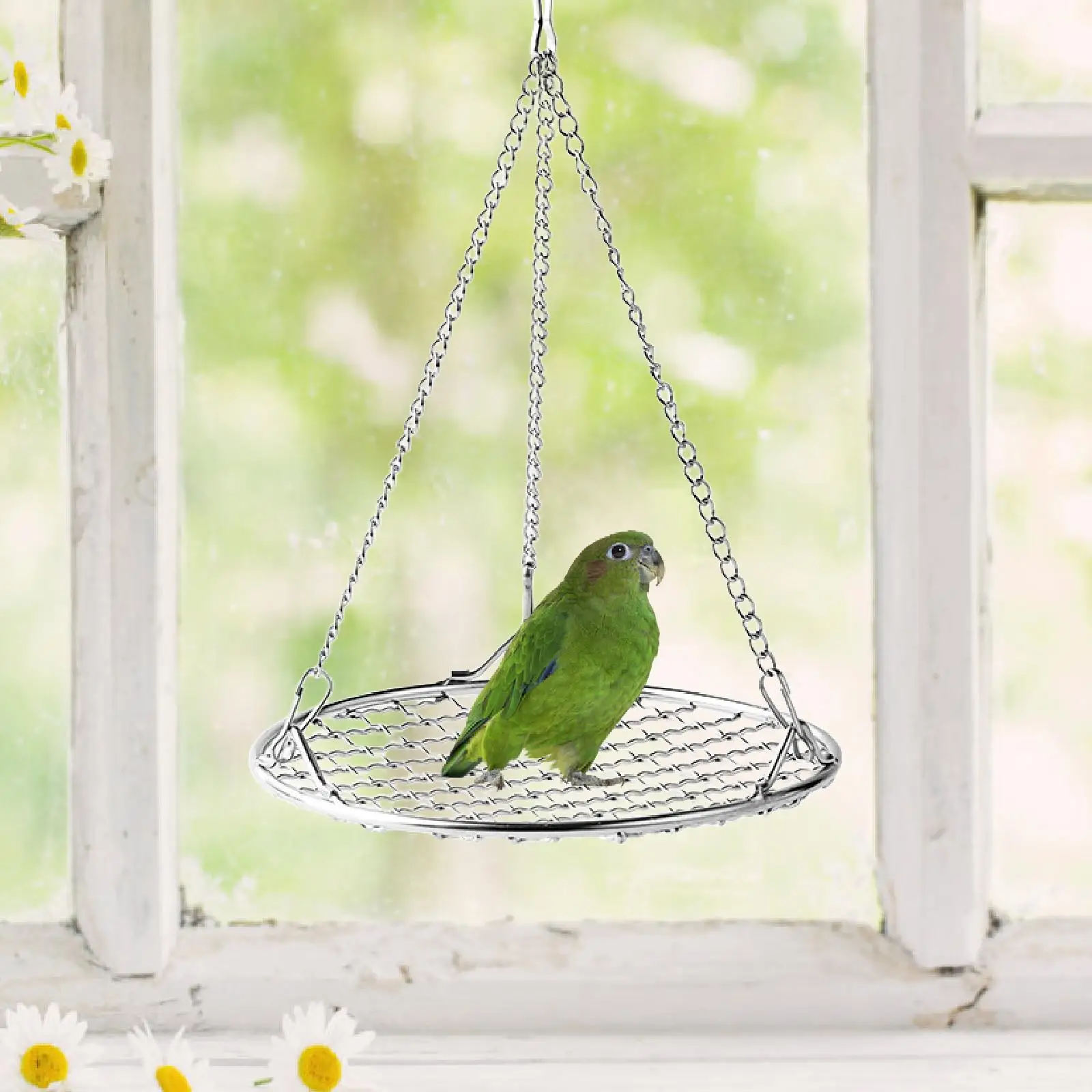 Parrot Perch Creative Decoration Hanging Decorative Bird Stand Cage Accessories for Lovebird Canary Budgie Macaw Cockatiel