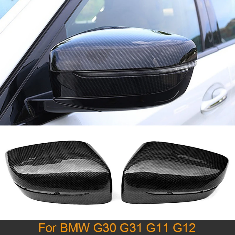 

Car Rearview Mirror Covers Caps for BMW 5 Series G30 G38 7 Series G11 G12 4 Door LHD 2017-2019 Replace Mirror Cover Carbon / ABS