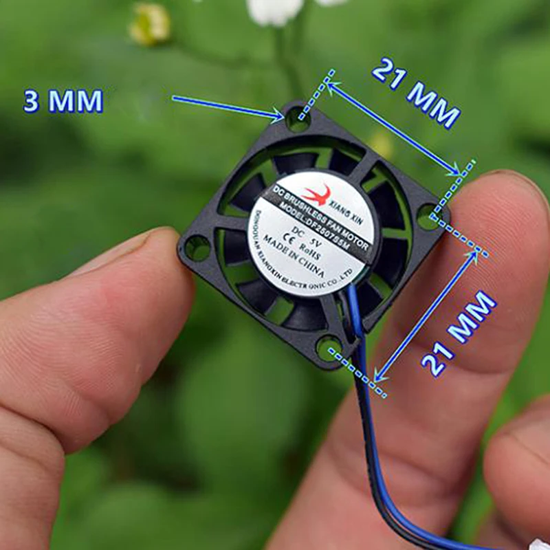 25*25MM Ultra-miniature Brushless Fan Electric DC 5V 6V 2507 Mini Micro Tiny Quiet And Large Air Volume Cooling Fan 1pcs mini portable fan