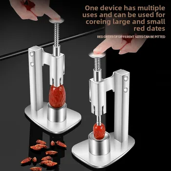 2025 New 304 Stainless Steel Oil Orange Corer Multi-purpose Press Type Cherry Corer Household Labor-saving Jujube Core Remover