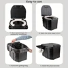 Portable Folding Toilet With PU Seat Cushion, Portable Toilet With Lid For RV, Car, Camping, Hiking, Travelling 4