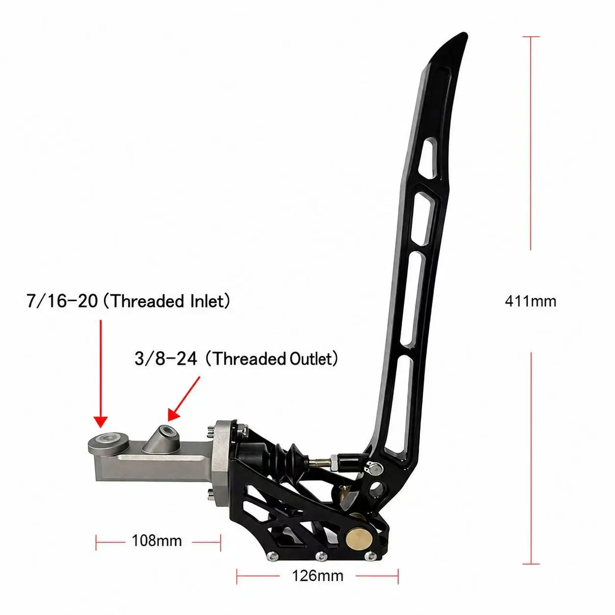 CNC 알루미늄 합금 펌프 레이싱 유압 핸드브레이크 레버 드리프트 전자 브레이크 기어 잠금 장치가 있는 오일 탱크 핸드브레이크