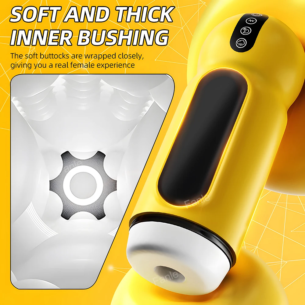 Automatic Heating Masturbation Cup For Men With App And Vibration_voghion.com