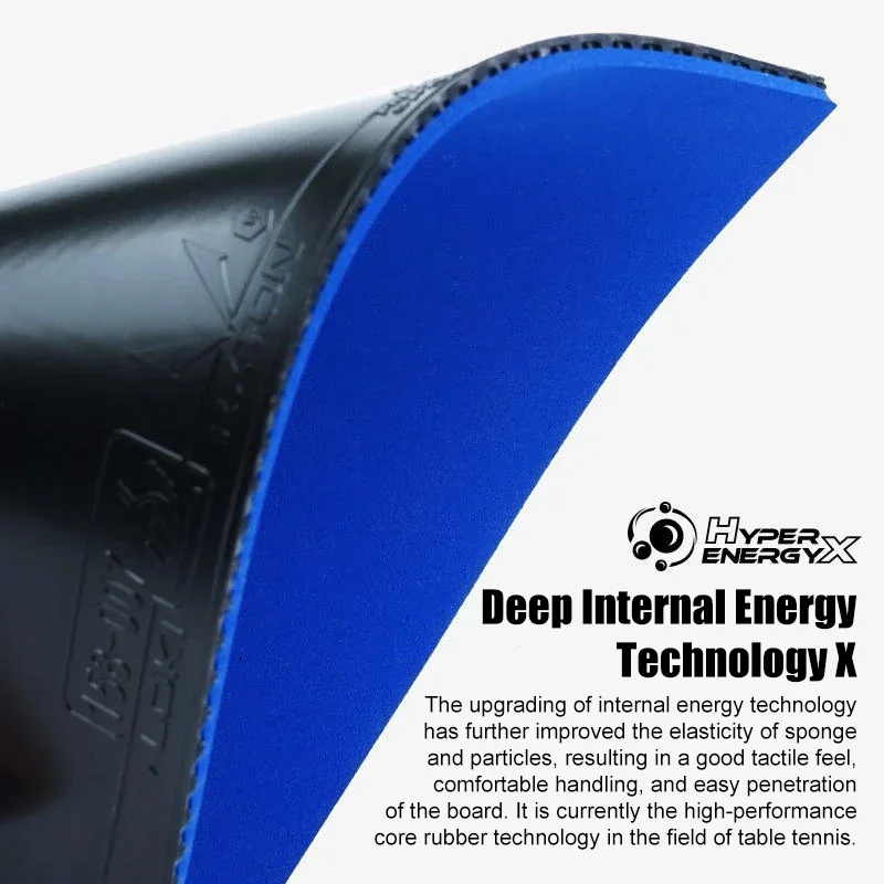 table tennis rubber LOKI RXTON 5 PRO Table Tennis Rubber Sticky Pimples-in Ping Pong Rubber with Special Blue Sponge for Forehand Fast Attack & Arc