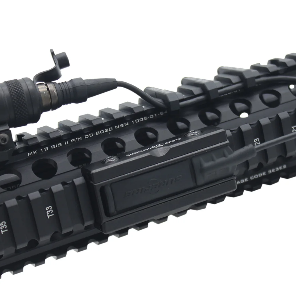 Airsoft Aluminum CNC Picatinny Rail Pocket Panel For M300 M600 Tactical Flashlight DBAL-A2 Mount Pressure Pad Light Mount picatinny rail accessories,weapon flashlight mount