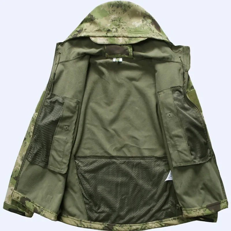 Chaqueta táctica militar para hombre, ropa impermeable de camuflaje para uso al aire libre, caza, Camping, senderismo