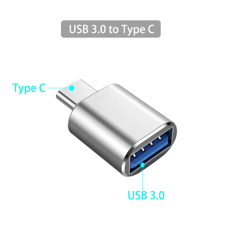 ตัวเลือกสินค้า อะแดปเตอร์ USB 3.0 แปลงเป็น USB-C ใช้ได้กับมือถือและโน้ตบุ๊ก