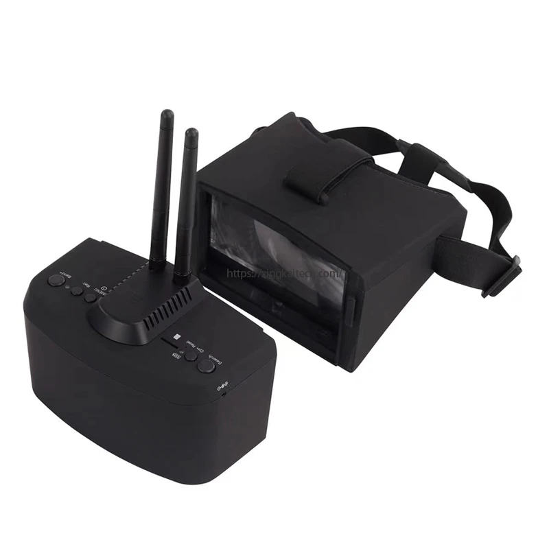 Lunettes FPV LS-800D Pro 5 pouces avec DVR, batterie 2000mAh et récepteur optionnel