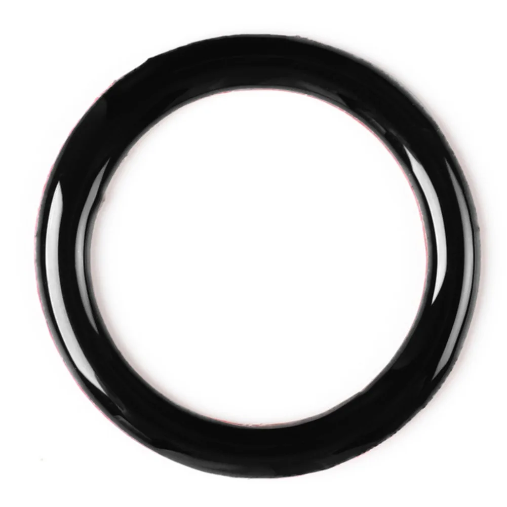 

High Quality New Durable 1x One-button Start Decorative Circle Plastic Nterior Door Accessories Black For BMW 320i Z4 E89