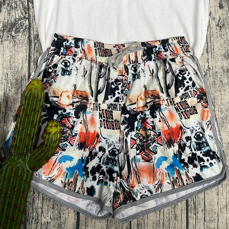 Women's Shorts Now Pull Rope Color Contrast Sports Casual 3 Minute Shorts Women Women's Cheap Clothing and Free Shipping Sales