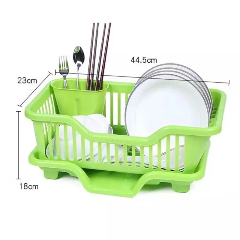 Kitchen Dishes Plastic Storage Drain Basket Drying Utensils Dripping Plate Storage Rack storage tray