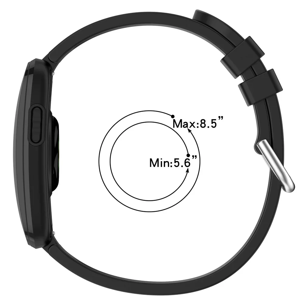 Premium Soft Silicone Sport Strap - Adjustable Loop Wristband