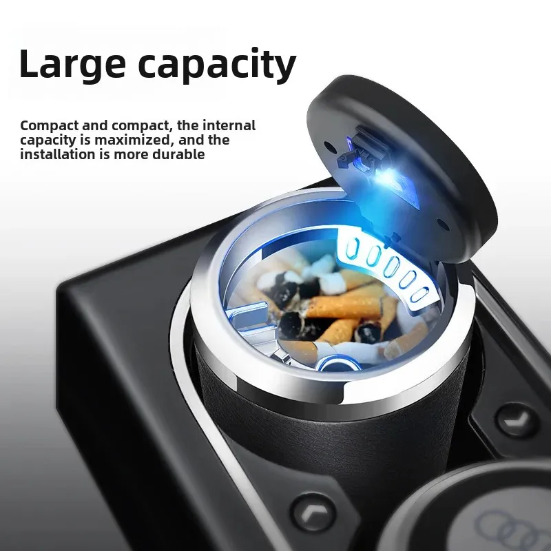 HNSWJZDY Pour Audi A4 A6 Q5 A3 A5 Q3 Q7 C7A7 B8 B9,Cendrier