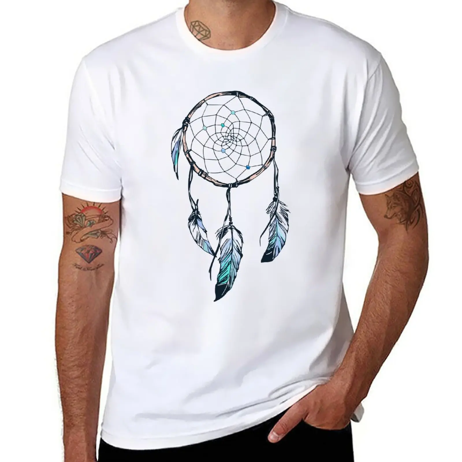 

Новая футболка «Ловец снов»-«никогда не прекращай мечтать», топы, милая одежда, эстетическая одежда, графическая футболка, футболка для мужчин