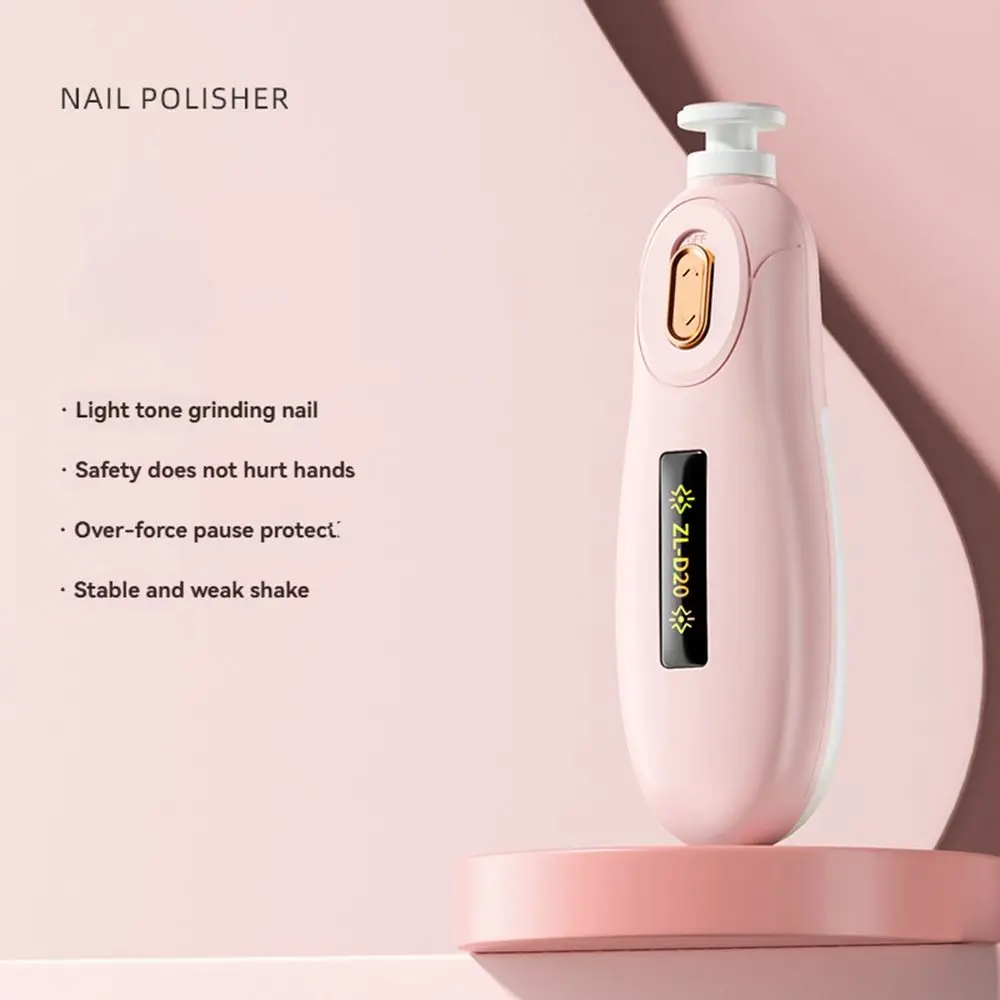 Convenient Electric Baby Nail Trimmer Safety 6 Grinding Heads Baby Nail Grinder Child's Silent Newborn Nail Clippers Gift
