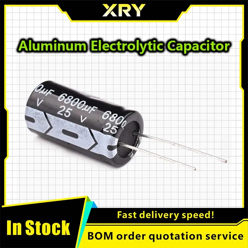 10V 16V 25V 35V 50V 63V Aluminum Electrolytic Capacitor 2.2 3.3 4.7 10 22 33 47 100 220 330 470 1000 2200 3300 4700 6800 10000UF