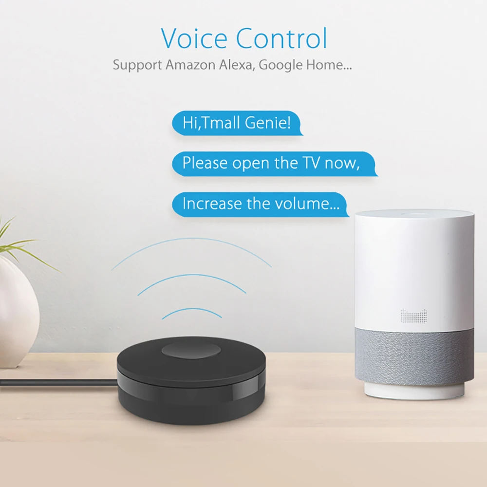 Wifi Ir Remote Wifi Remote Controller Rf Remote Controller Tuya Smart IR Remote Control wifi Universal Infrared Controller for TV DVD AUD AC Works with Amz Alexa Google Home