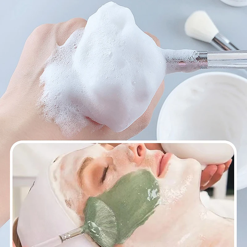 Portable Facial Cleanser and Massage Brush with Soft Bristles