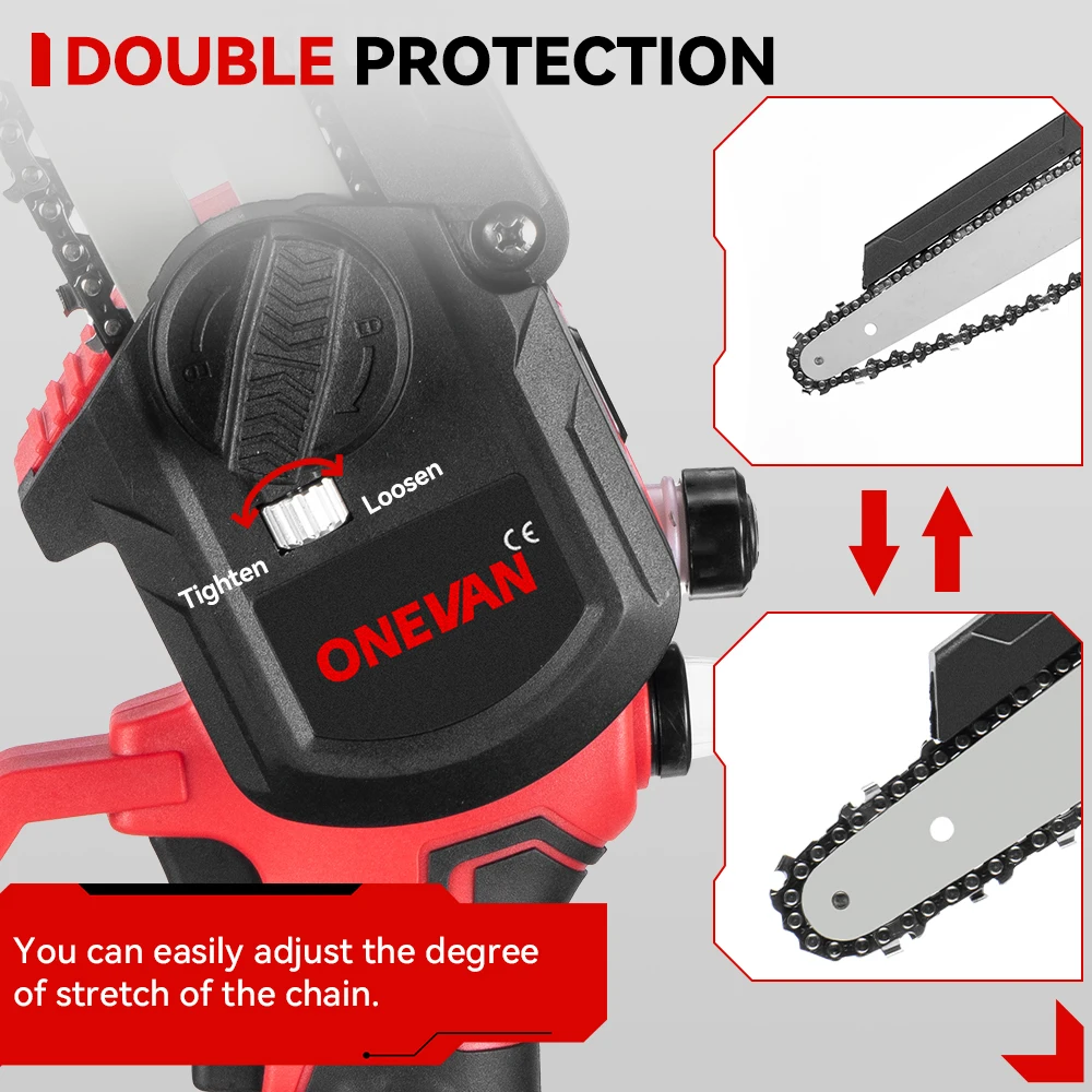 8Inch Electric Chainsaw Brushless Automatic Oiler Handheld Garden Pruning Woodworking Tool For Makita 18V Battery Pin