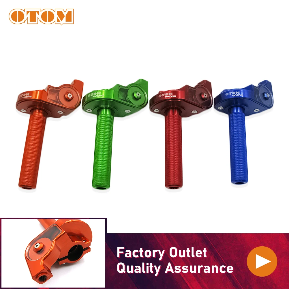 

OTOM Motorcycle Throttle Twist Grips 7/8" 22mm Handlebar Universal CNC Aluminum Accelerator Handle For Pit Dirt Bike Motocross