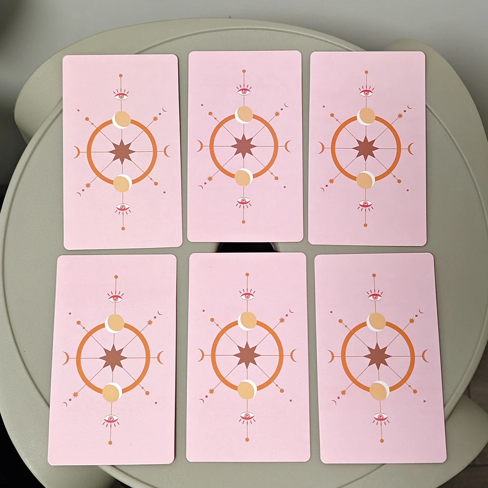10.3*6cm Gentle Heart Tarot 78 Pcs Pink Cards Bring To The Surface The Truths That You Subconsciously Are Already Aware of 5