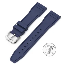 Premium Quick Release Waterproof Sport Watch Straps - Durable Rubber Bands in Multiple Sizes - 20mm (DarkBlue)