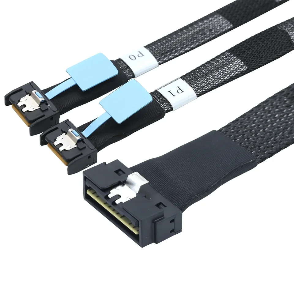 xiwai MCIO SFF-8654 SAS 4.0 74ピン オス - PCI-E スリムライン 8i 74ピン